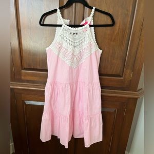 Lilly Pink Seersucker Small Dress
